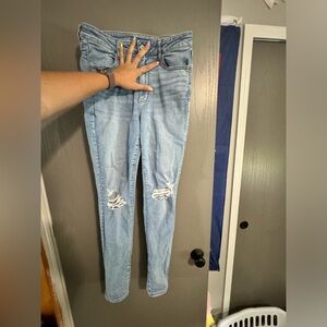 American Eagle Next Level Ripped Super High Waisted Jegging